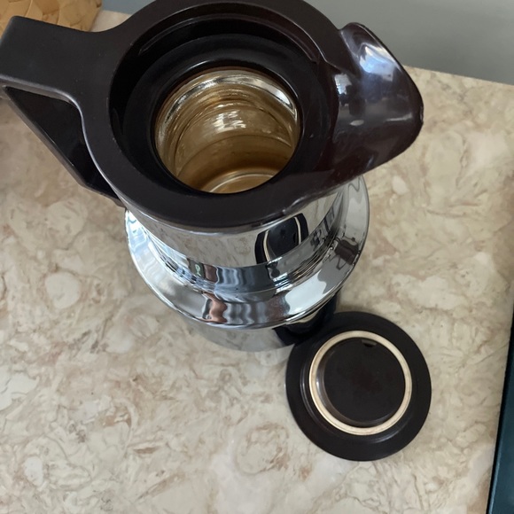 Vintage Dr Zimmermann Chrome Thermos Pitcher Made in West Germany Coffee MCM - Picture 9 of 15